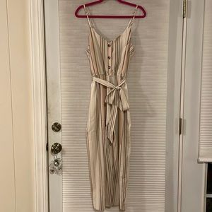 NEW Button Front Cropped Jumpsuit